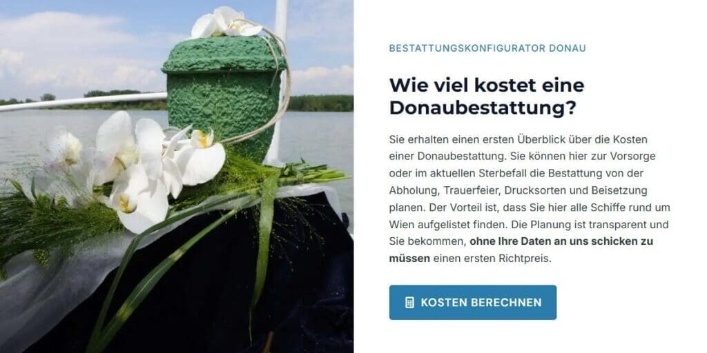 Donaubestattung online planen – transparent, einfach und individuell